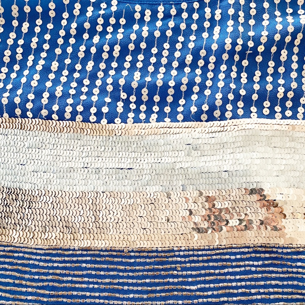 Hazel Pointed Striped Sequin Camisole Small - Picture 5 of 7